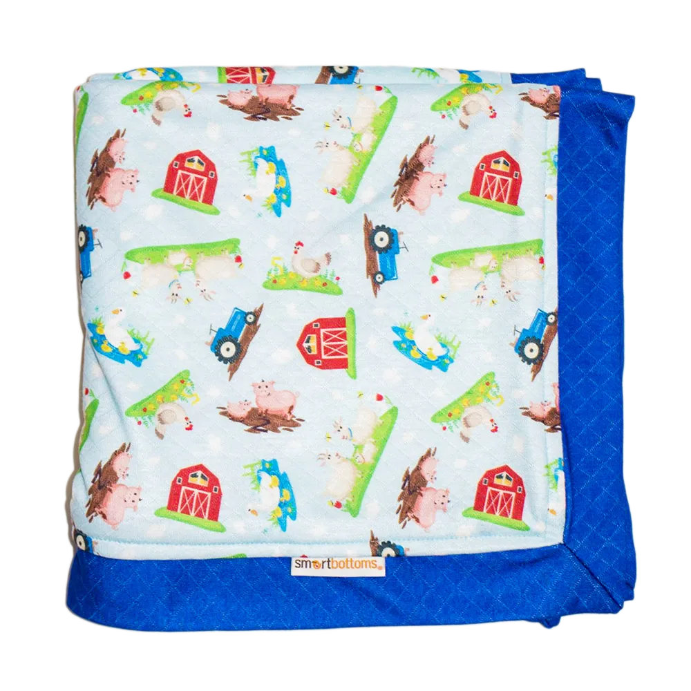 Smart Bottoms Cuddle Blanket ~ Barnyard Babies