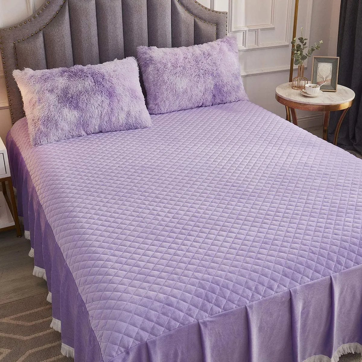 Softy Lilac Bed Skirt