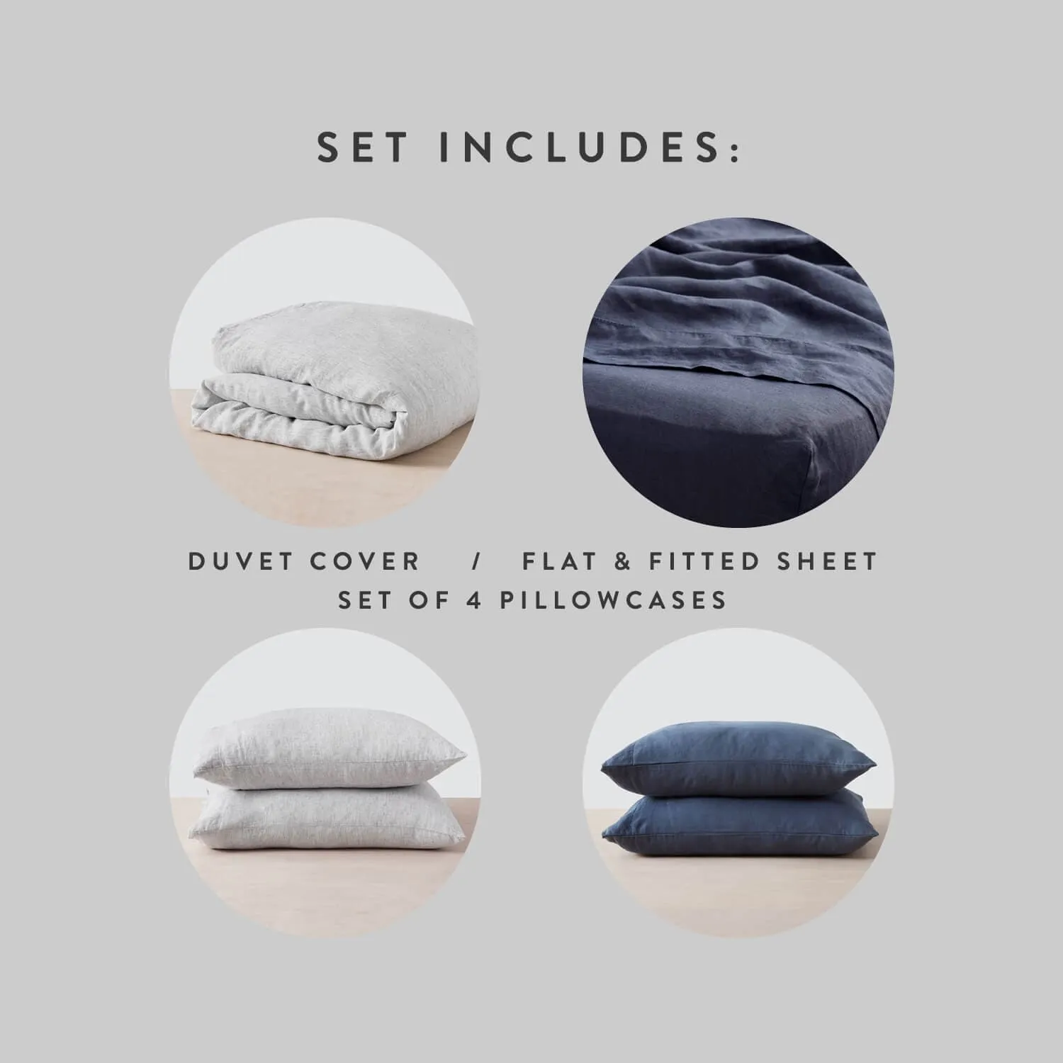 Stonewashed Linen Curated Bed Bundle