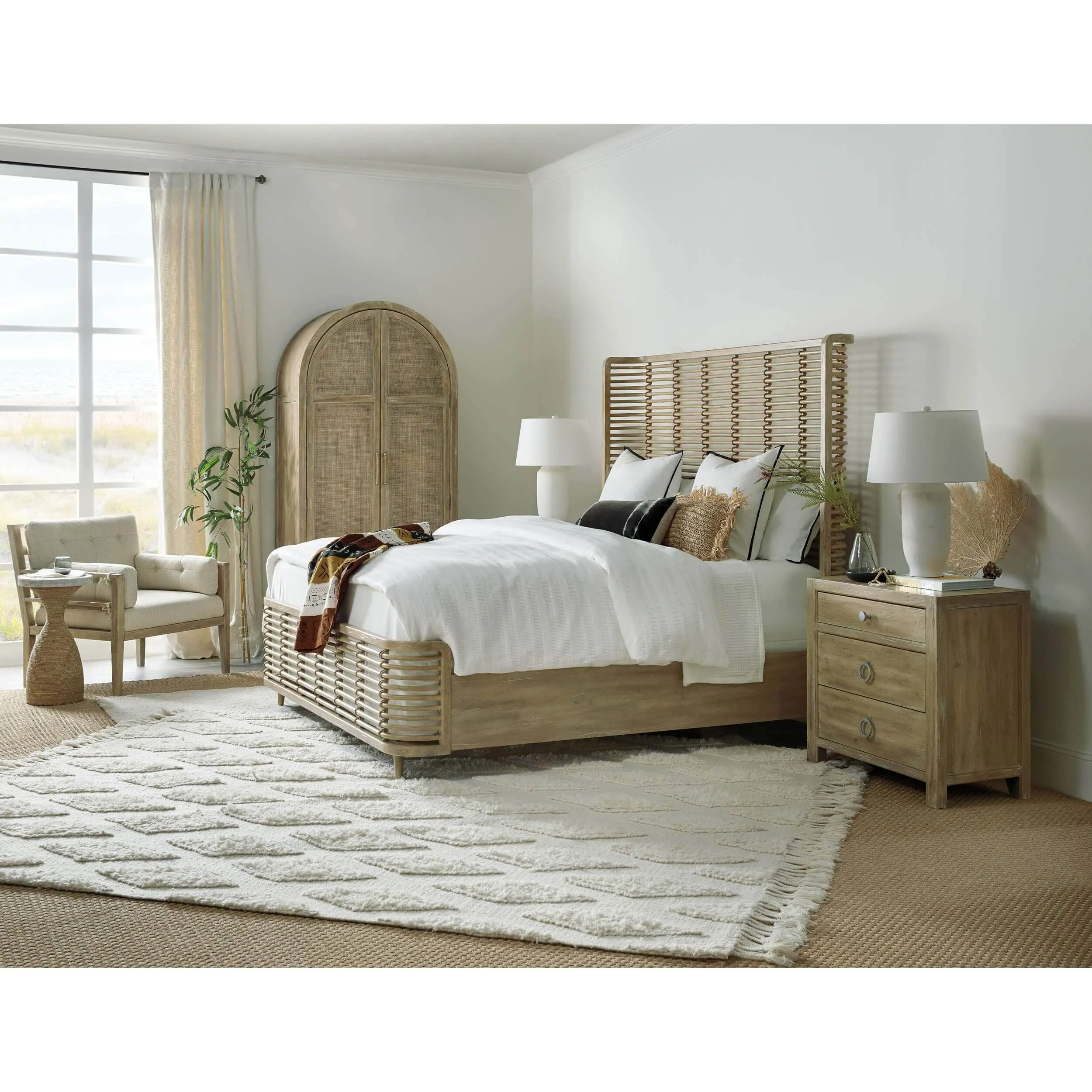 Surfrider Rattan Bed