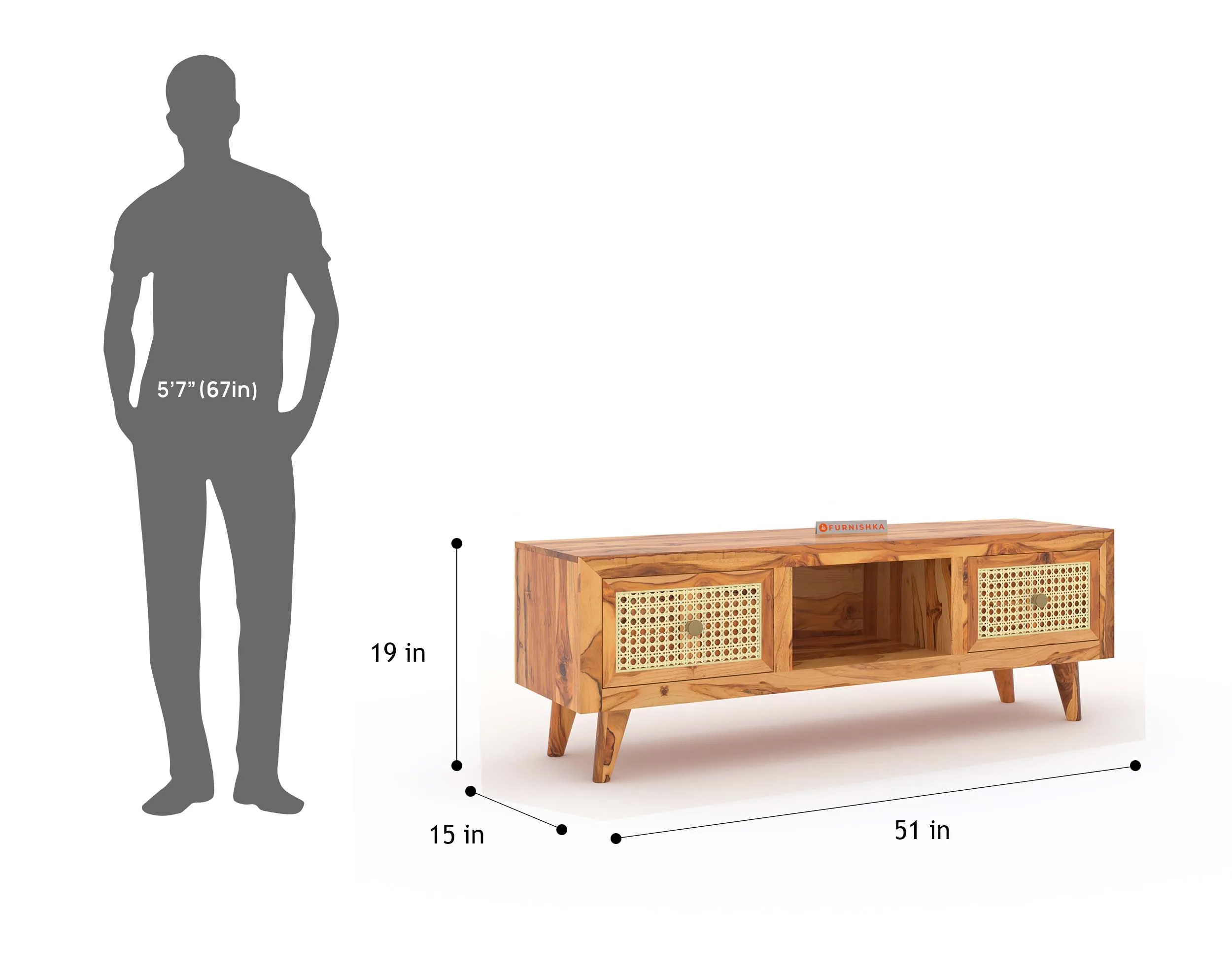 Tamara TV Unit in Teak