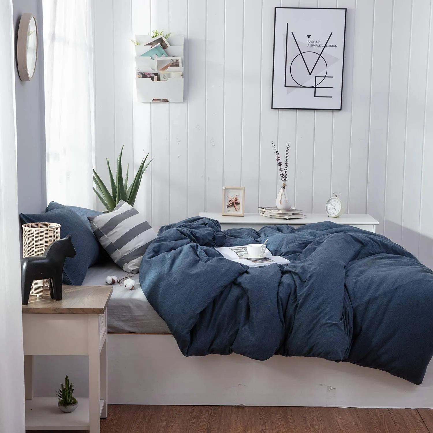 The Loft Navy Bed Set