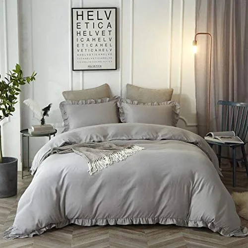 The Ruffled Gray Bed Set