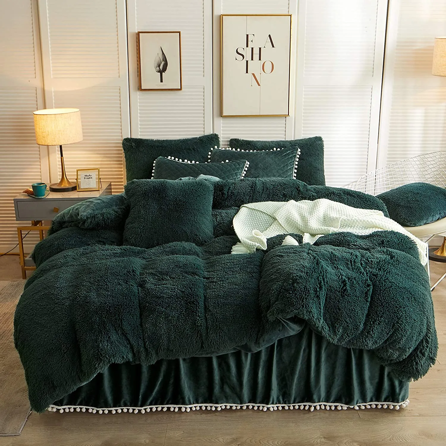 The Softy Dark Green Bed Set