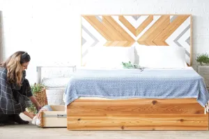 The Tribal Stow - Platform Bed - Storage Bed