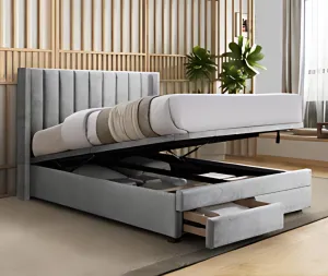 Valentina Lift Storage Bed with Drawers