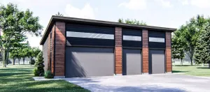 Versatile 4-Bay Garage with Ample Space