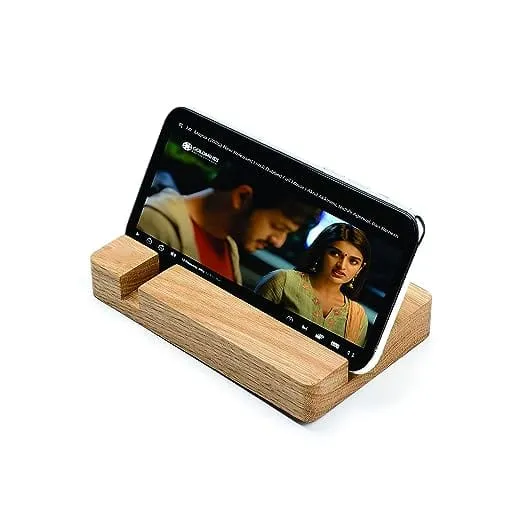 Wooden Portable Mobile Holder ( 6 INCHES )