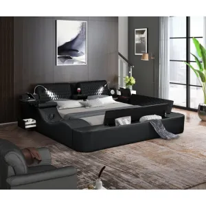 Zoya Smart Multi-Functional Black Bed